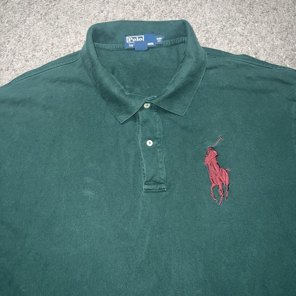 Ralph Lauren Polo Shirt Big Pony #3 Pique Green Mens 4XB‎